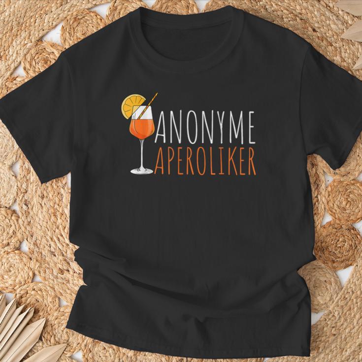 Anonyme Aperoliker Aperitif Sprizz T-Shirt Geschenke für alte Männer