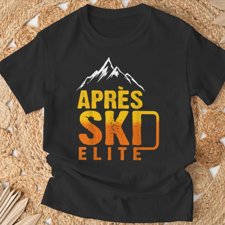Apres Ski Elite Outfit Winter Team Party & Sauf T-Shirt Geschenke für alte Männer