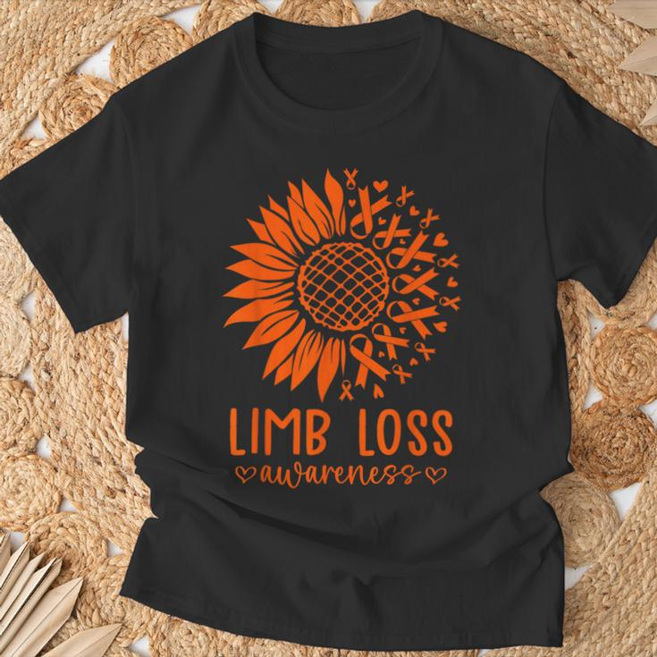 In April We Wear Orange Limb Loss Awareness Ampu Support T-Shirt Gifts for Old Men