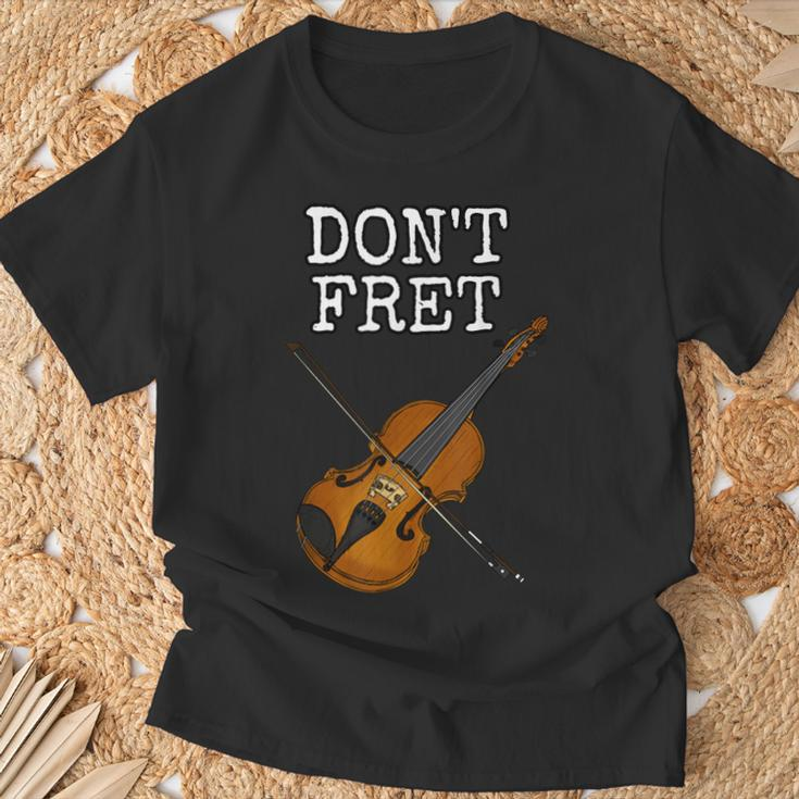 Ärgern Sie Sich Nicht Geige Geiger Streichmusiker Lustig T-Shirt Geschenke für alte Männer