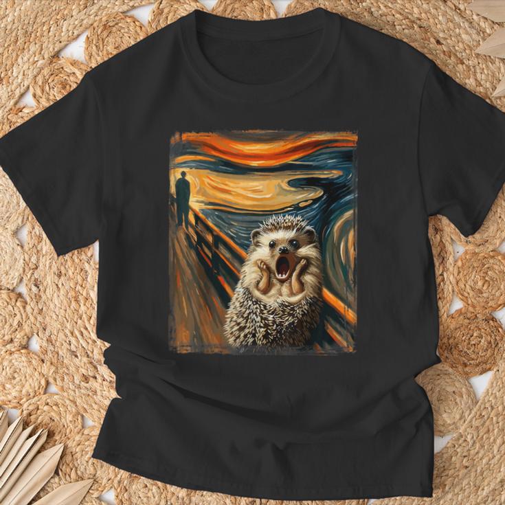 Artsy Scream For Hedgehog Lovers Artistic Hedgehog T-Shirt Gifts for Old Men