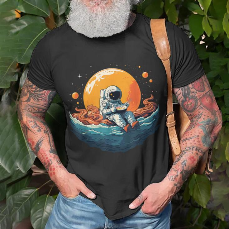 Astronaut Eats Ramen Anime Space Space Ramen T-Shirt Gifts for Old Men