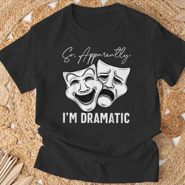 Theater Lover Drama Student Musical Actor Drama T-Shirt Gifts for Old Men