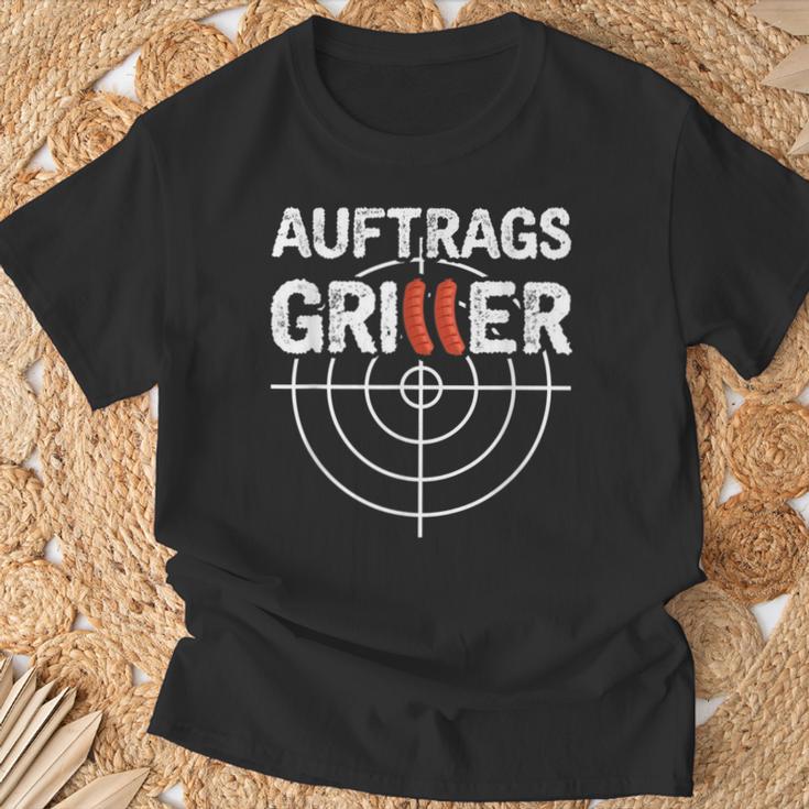 Auftragsgriller Spruch Zum Grillen Als Grill T-Shirt Geschenke für alte Männer