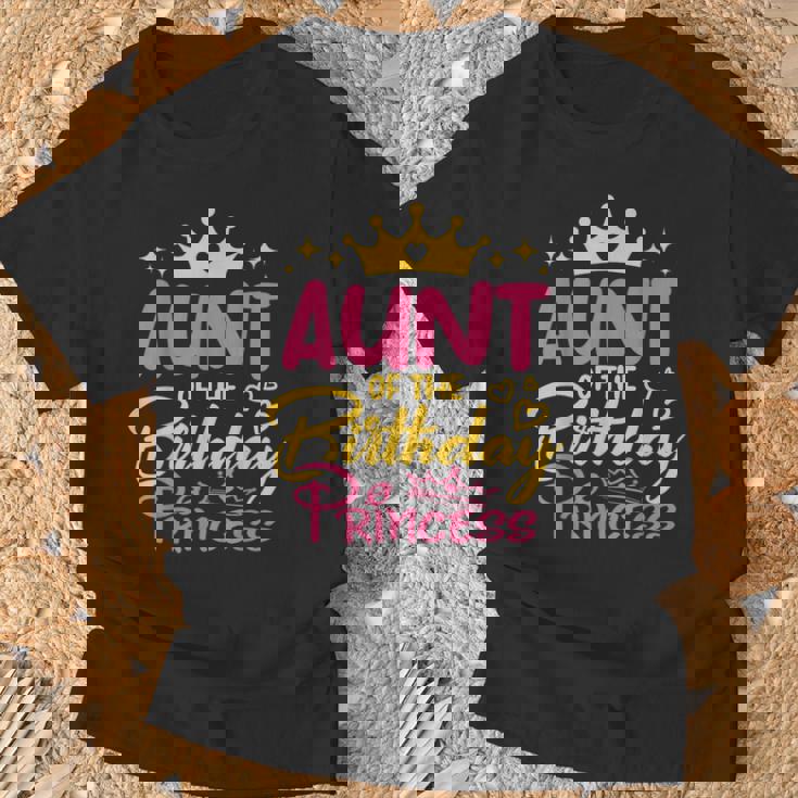 Aunt Of The Birthday Princess Girls Party Family Matching T-Shirt Gifts for Old Men