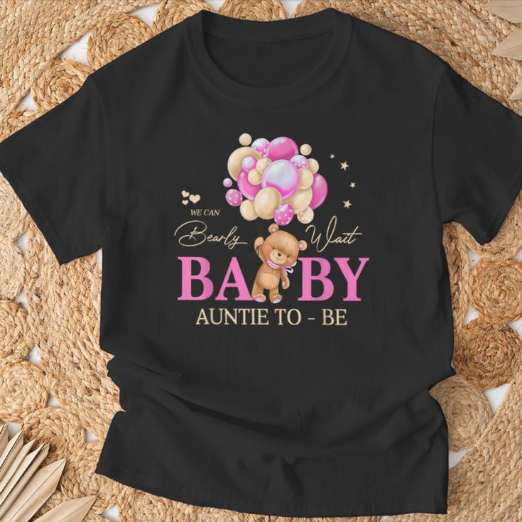 Auntie We Can Bearly Wait Baby Shower Bear Family Matching T-Shirt Gifts for Old Men