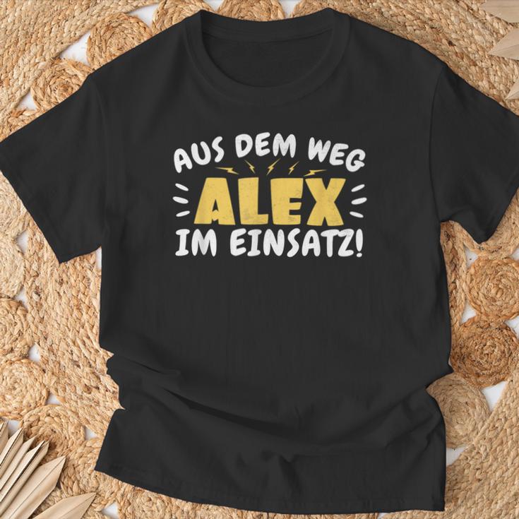 Aus Dem Weg Alex Im Einsatz Name Alex T-Shirt Geschenke für alte Männer