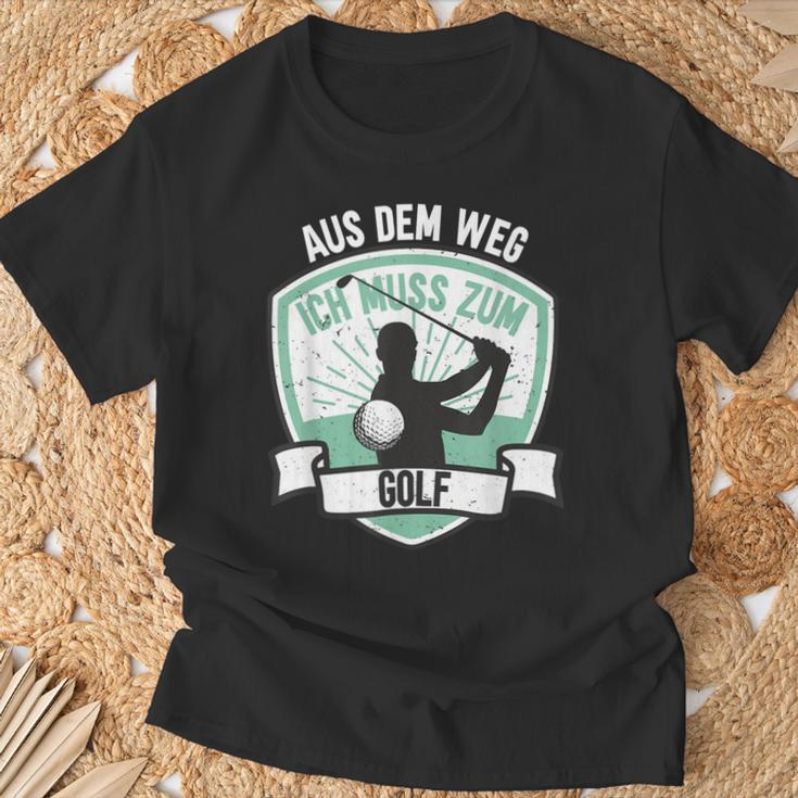 Aus Dem Weg Ich Muss Zum Golf T-Shirt Geschenke für alte Männer