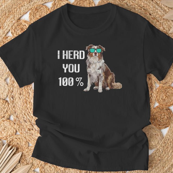 Australian Shepherd I Herd You 100 Aussie Hundebesitzer T-Shirt Geschenke für alte Männer