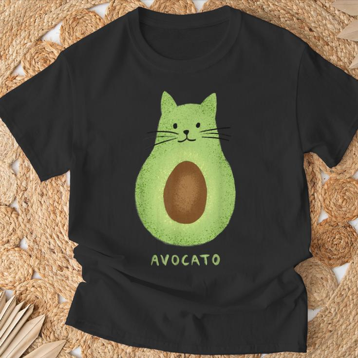Avocato Cute Cat Avocado Vegan And Cat Owner Kitten T-Shirt Gifts for Old Men