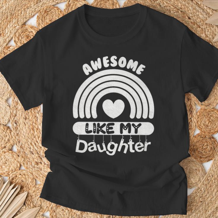 Awesome Just Like My Daughters Fathers Day Dad T-Shirt Gifts for Old Men