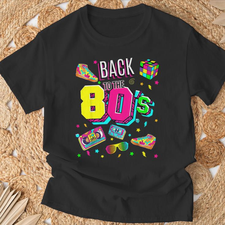 Back To 80'S 1980S Vintage Retro Eighties Costume Party T-Shirt Gifts for Old Men