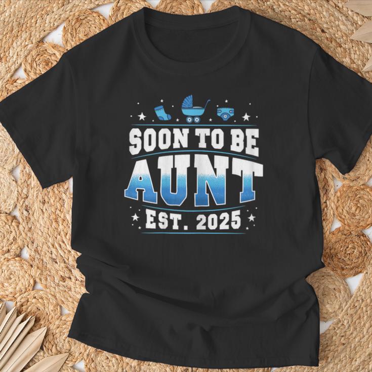 Bald Tante 2025 Neue Papa Schwangerschaft Enthüllen T-Shirt Geschenke für alte Männer