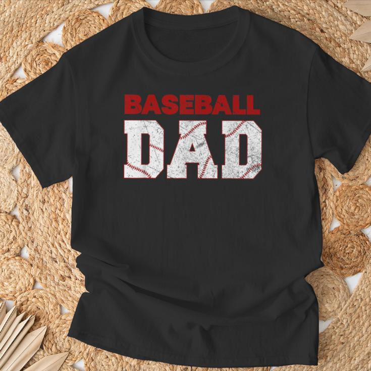 Baseball Dad Happy Fathers Day For Boys Kid T-Shirt Gifts for Old Men