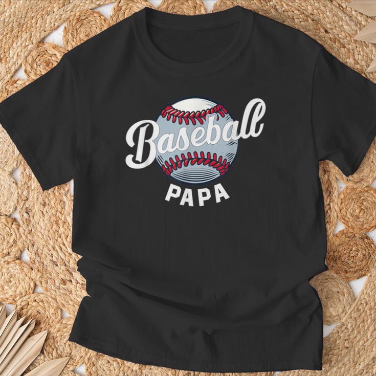 Baseball Papa Baseball Spieler Lustig Baseball Familie Retro T-Shirt Geschenke für alte Männer