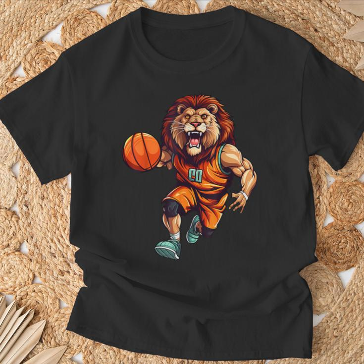 Basketball Lion T-Shirt Geschenke für alte Männer