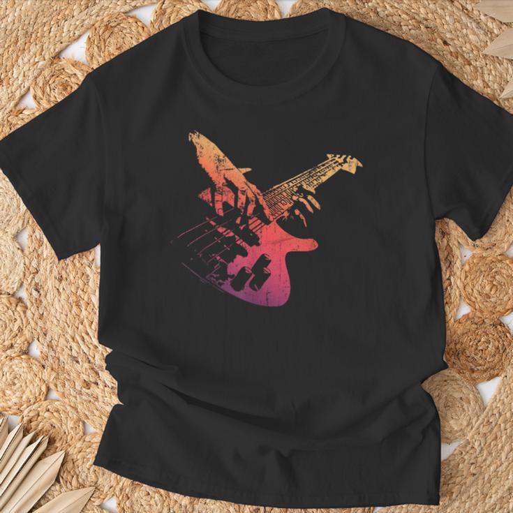 Bass Guitarintage Retro For Bassist T-Shirt Geschenke für alte Männer