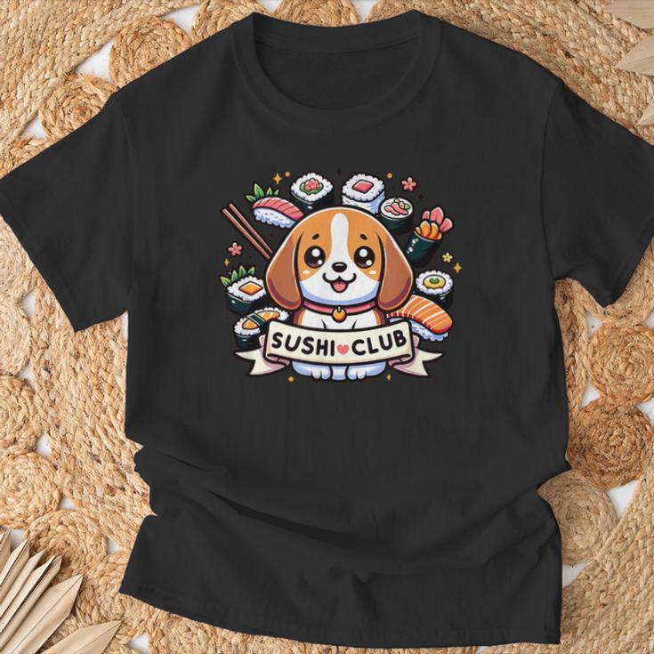 Beagle Fantasie Sushi Club Dog T-Shirt Geschenke für alte Männer