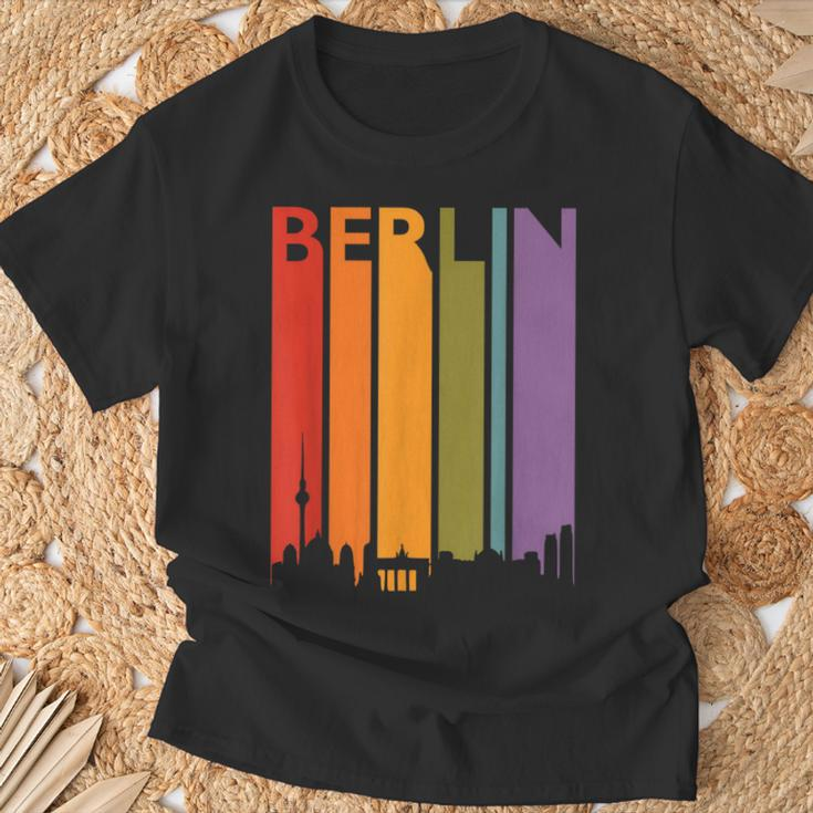 Berlin Skyline Retro Souvenir Vintage Berlin T-Shirt Geschenke für alte Männer
