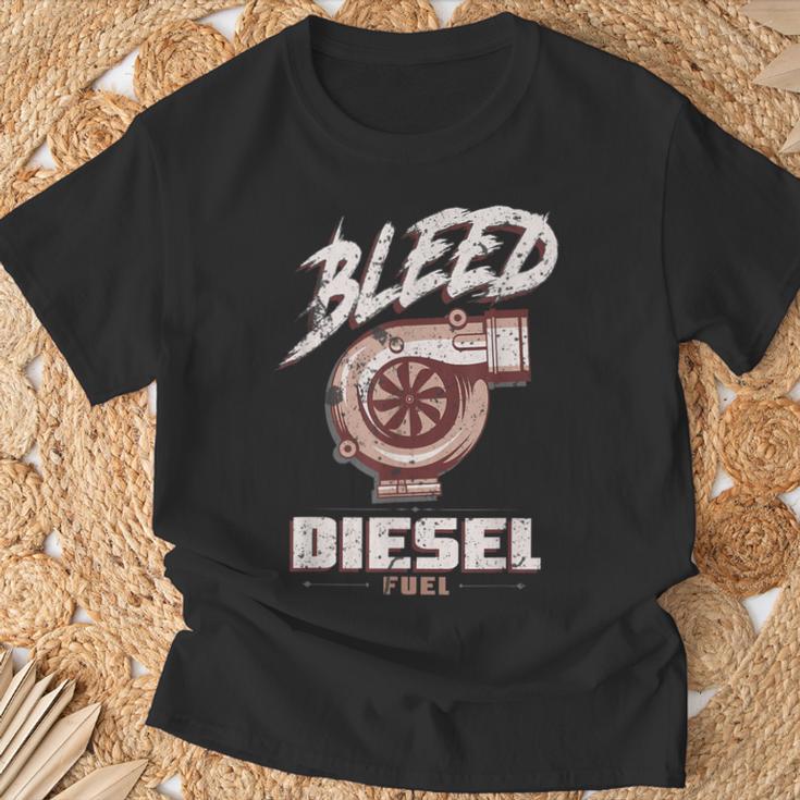 Beschnitt Diesel Fuel Diesel Power Roll Charcoal T-Shirt Geschenke für alte Männer