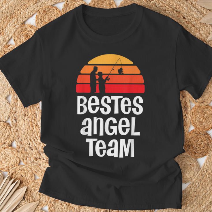 Best Angel Team For Angler Dad And Son Partner Look T-Shirt Geschenke für alte Männer