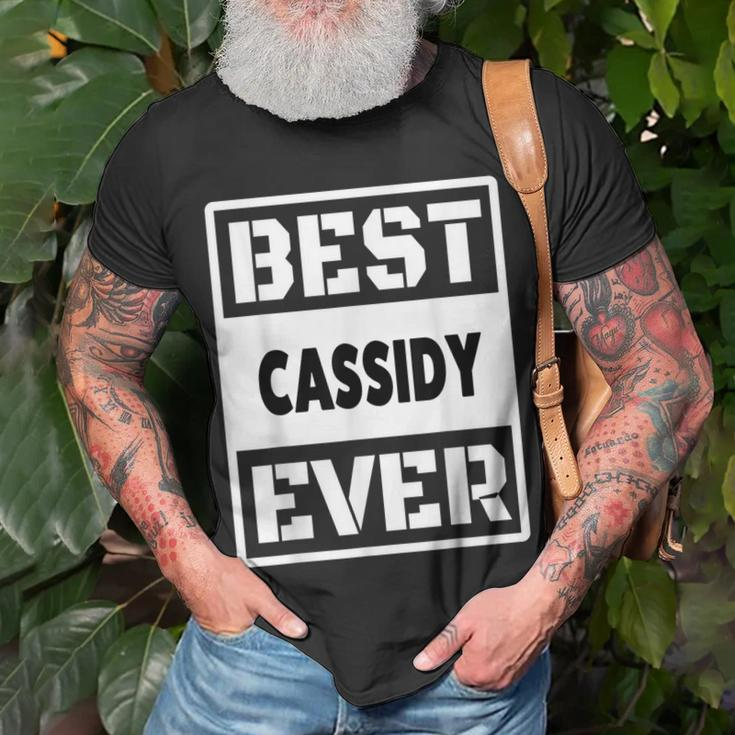 Best Cassidy Ever Custom Family Name T-Shirt Gifts for Old Men