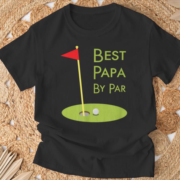 Best Dad By Paratertagsgeschenk Für Papa-Golfer T-Shirt Geschenke für alte Männer