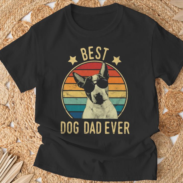 Best Dog Dad Ever Bull Terrier Father's Day Gif T-Shirt Gifts for Old Men