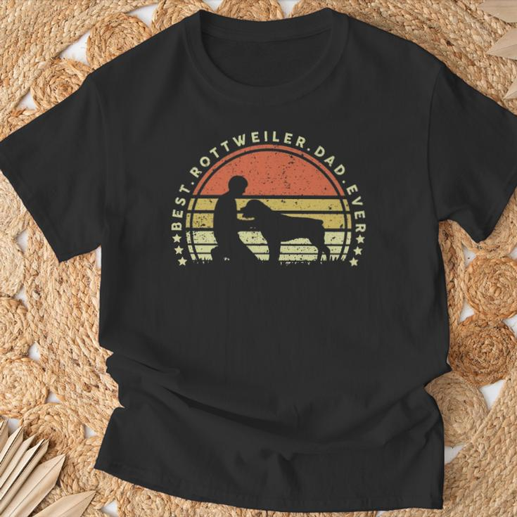 Best Rottweiler Dad Ever Vintage Love Father T-Shirt Gifts for Old Men