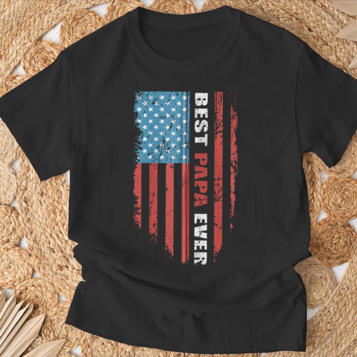 Beste Papa Jemals Süßeste Amerikanische Flagge Kapuzenjacke T-Shirt Geschenke für alte Männer