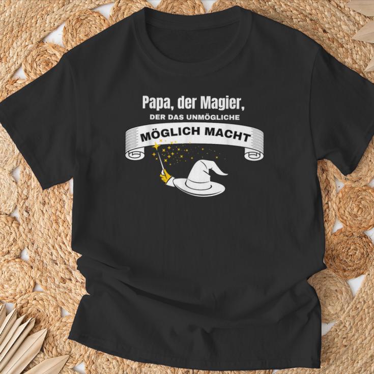 Beste Papaater Spruchatertag Papa ZaubererT-Shirt Geschenke für alte Männer