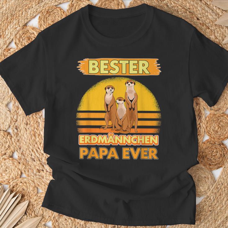 Bester Erdmännchen Papa Everatertag Erdmännchen T-Shirt Geschenke für alte Männer