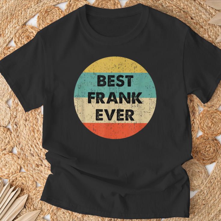 Bester Frank Vintage Design T-Shirt, Retro Stil Tee Geschenke für alte Männer