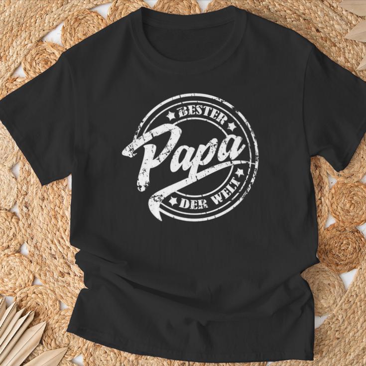 Bester Papa Der Welt Father's Dayintage T-Shirt Geschenke für alte Männer