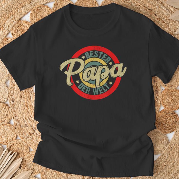 Bester Papa Der Welt Retro Father's Day Stepdad T-Shirt Geschenke für alte Männer