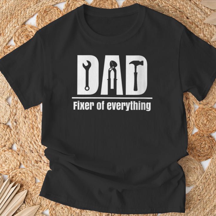 Bester Papa Reparieren Werkzeuge Reparaturenatertag Dad Mit-Ausschnitt T-Shirt Geschenke für alte Männer