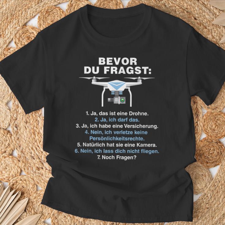 Bevor Du Fragst Drone Pilot T-Shirt Geschenke für alte Männer