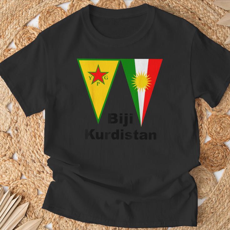 Biji Kurdistan Newroz Kurdistan Ypg T-Shirt Geschenke für alte Männer