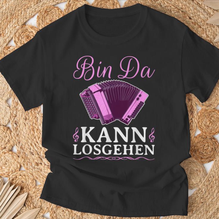 Bin Da Kann Losgehen Styrian Harmonica Squeeze S T-Shirt Geschenke für alte Männer