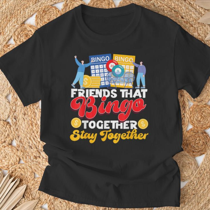 Bingo Player Friends Buddies Besties Friends That Bingo T-Shirt Gifts for Old Men