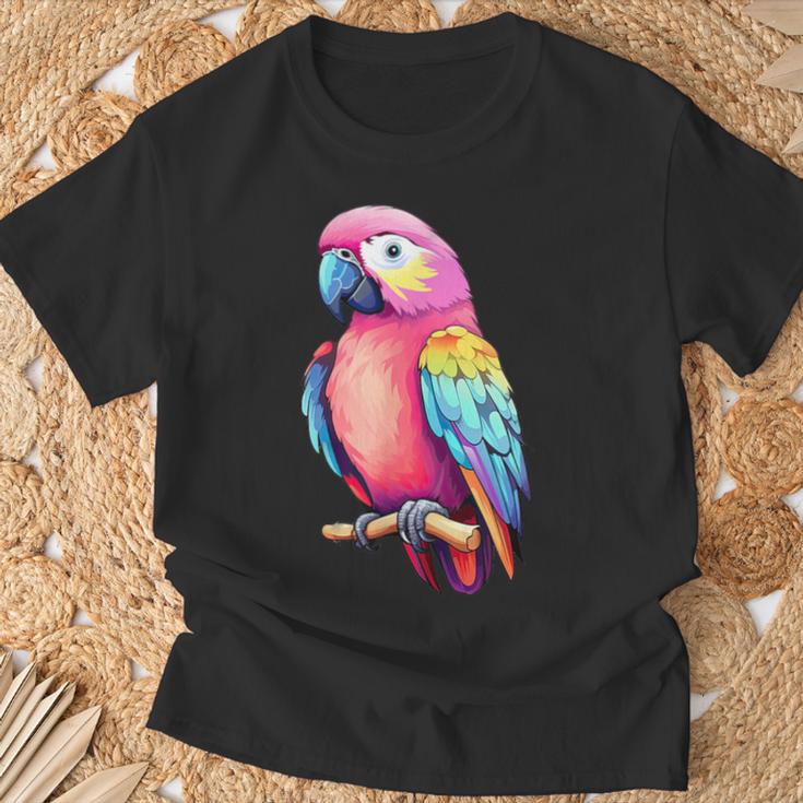 Bird Colourful Parrot Blue T-Shirt Geschenke für alte Männer