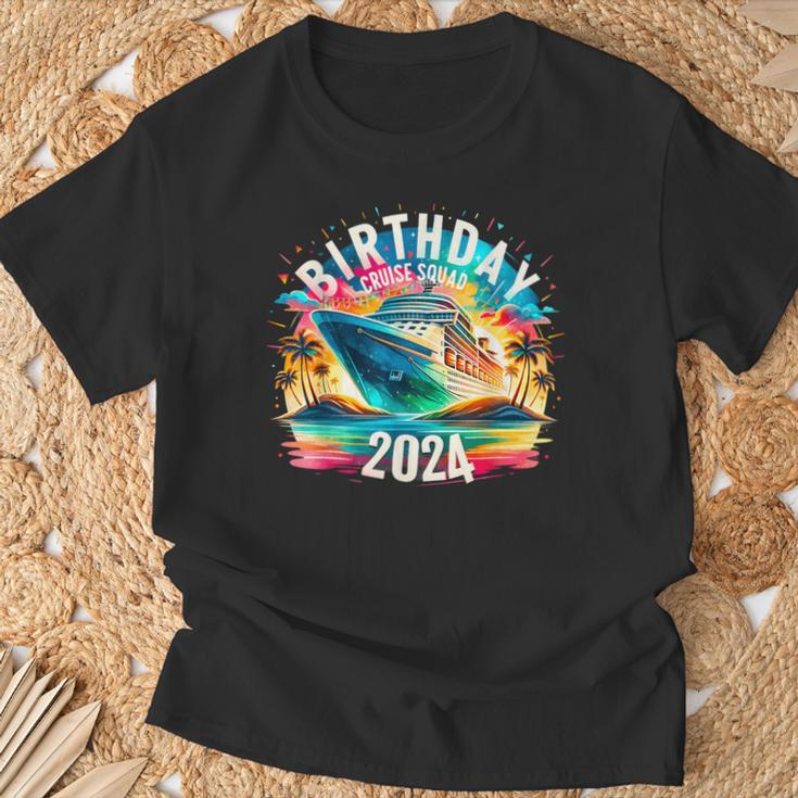 Birthday Cruise Squad 2024 Birthday Party Cruise 2024 T-Shirt Gifts for Old Men