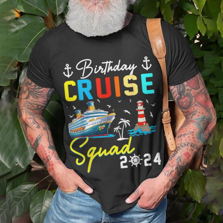 Birthday Cruise Squad 2024 Matching Cruise Ship Birthday T-Shirt Gifts for Old Men