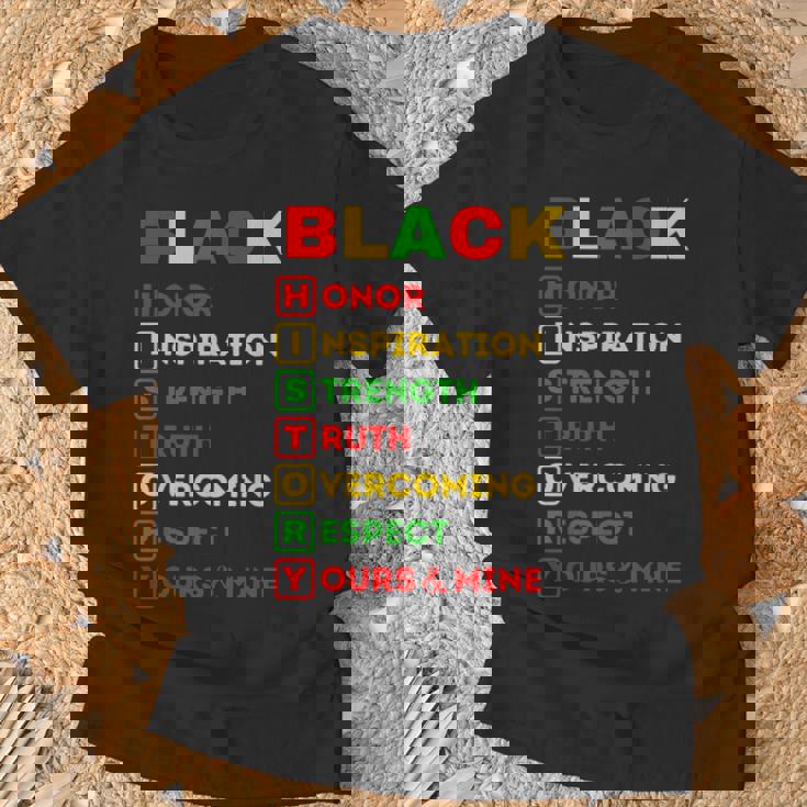 Black History Definition Cool Black History Month T-Shirt Gifts for Old Men