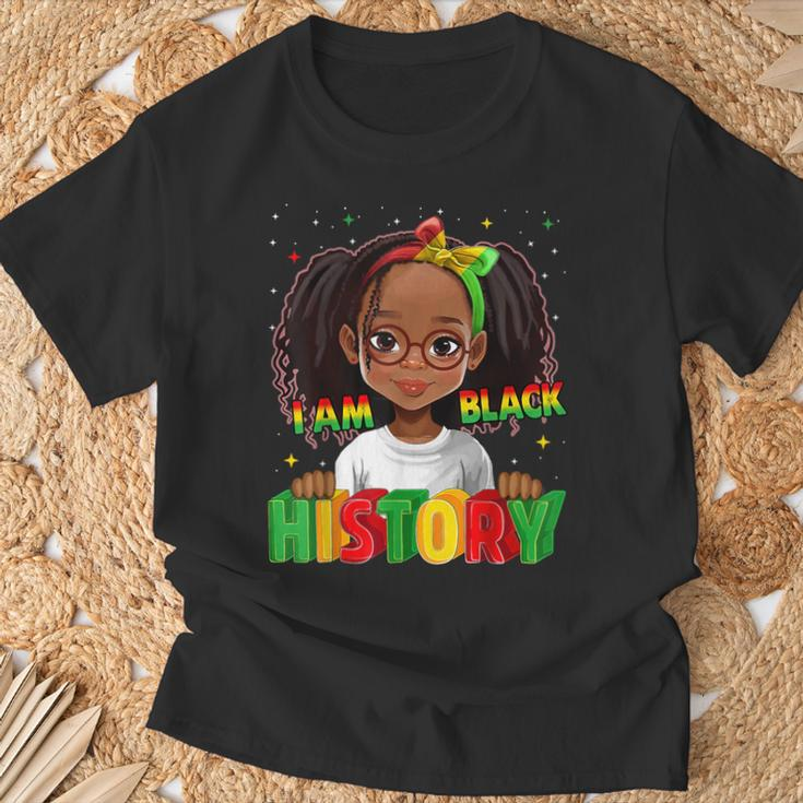 Black History Month For Kid Girls I Am Black History T-Shirt Gifts for Old Men