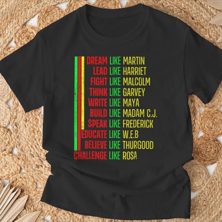 Black History Pride Martin Black Afro African T-Shirt Gifts for Old Men