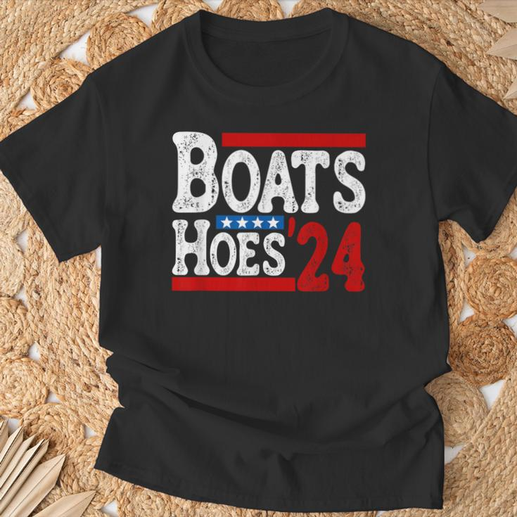 Boats & Hoes 24 Vintage Logo For Your Step Brothers T-Shirt Gifts for Old Men