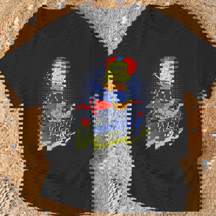 Bob Esponja Pantalones Cuadrados Bob Esponja Mira Esto Camiseta unisex Regalos para ancianos