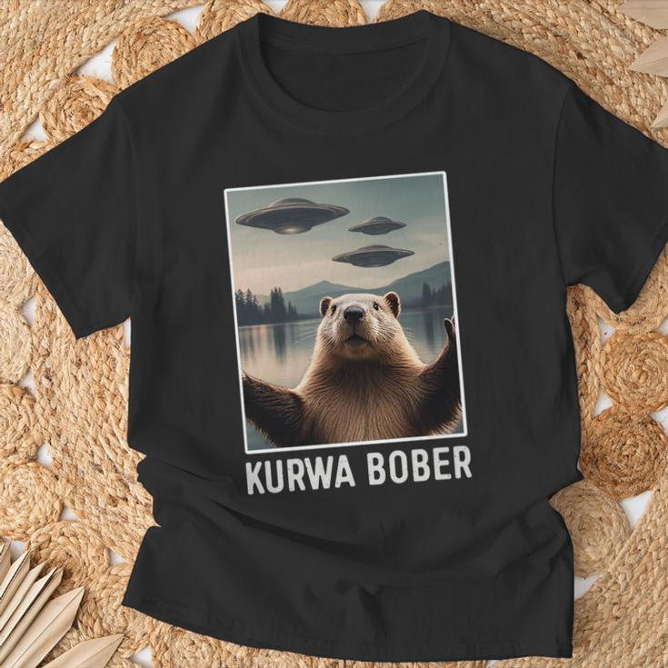 Bober Bóbr Kurwa Koszula Polish Jakie Bydle T-Shirt Geschenke für alte Männer