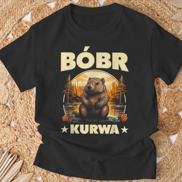 Bobr Kurwa Meme Bober Bobr T-Shirt Geschenke für alte Männer